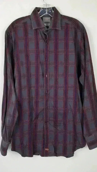Thomas Dean Button down Size Large 100% Cotton - Picture 1 of 7